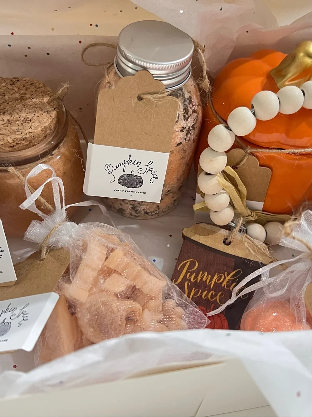 Pumpkin Spice Home Party Gift Set - Orange